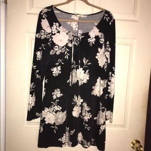 Long Sleeve Dress Juniors Floral Dress